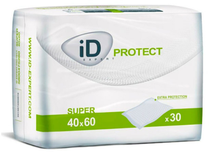 Pieluszka jednorazowa iD Expert Protect Super Bed Pad 40 x 60 cm 30 szt (5414874003978) - obraz 1