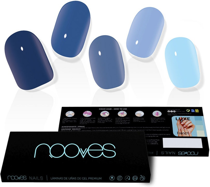 Набір накладних нігтів Nooves False Nails Melancholic Heart Gel Self-Adhesives 20 шт (8436613950067) - зображення 1