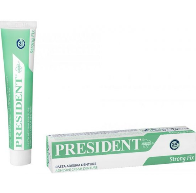 Крем клейкий для фиксации зубных протезов PRESIDENT CLINICAL DENTURE ...