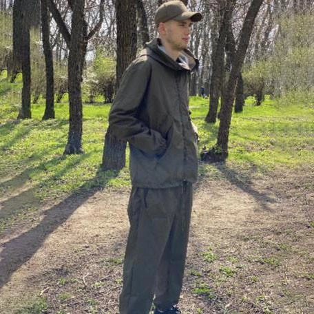 Мужской влагозащитный Костюм Куртка + Брюки / Маскировочный Комплект Oxford олива на рост 185-200 см - изображение 2