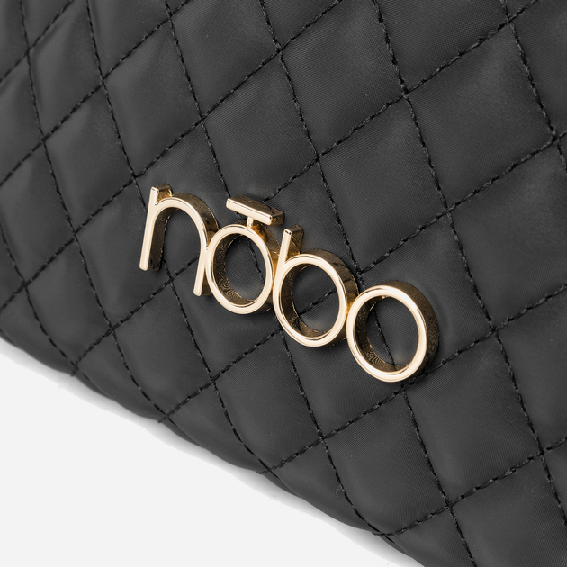 Сумка планшет через плече жіноча тканинна середня Nobo NBAG-R1512-C020 Чорна (5904619224947) - зображення 5