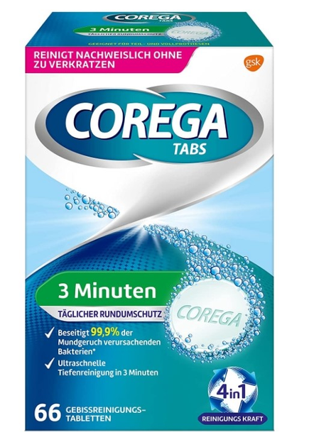 Tabletki  Corega do czyszczenia protez  66 sztuki (5054563091994) - obraz 1