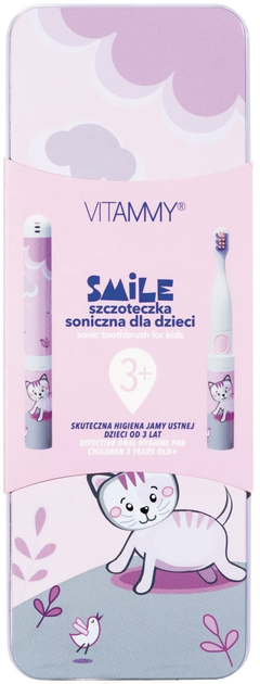 Elektryczna szczoteczka do zębów Vitammy Smile Kotek (5901793642338) - obraz 5