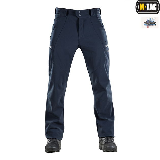 M-Tac брюки Soft Shell Winter Dark Navy Blue S - изображение 2