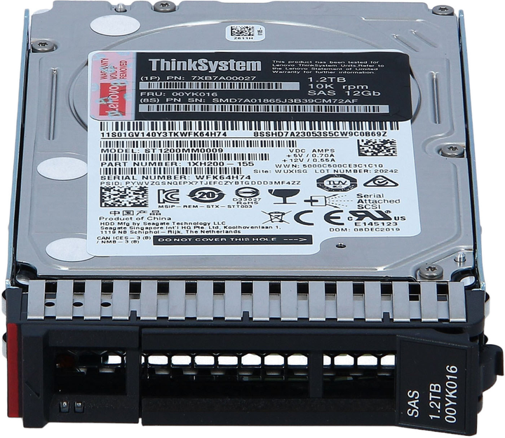 Dysk serwerowy Lenovo ThinkSystem 2.5" HDD 12Gb Hot Swap 512n 1.2TB 10000rpm SAS (7XB7A00027) - obraz 2