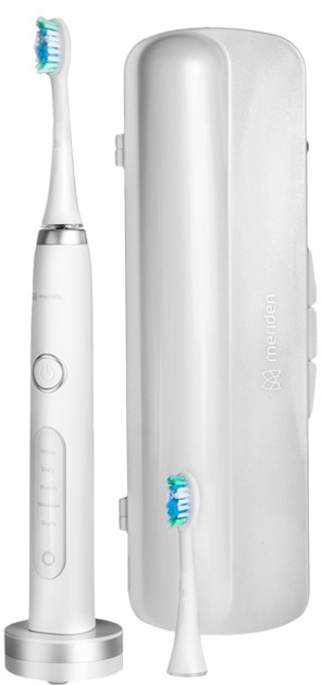 Elektryczna szczoteczka do zębów Meriden Sonic+ Professional White (5907222354001) - obraz 3