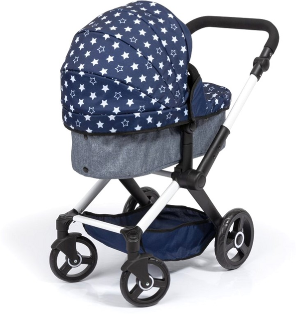 Wózek głęboki dla lalki Bayer XEO 70 cm Blue/White (4003336170153) - obraz 5