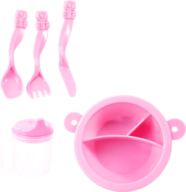 Zestaw Bayer Travel set Łóżeczko przenośne 9 w 1 54 cm Blue/Pink (4003336405156) - obraz 5