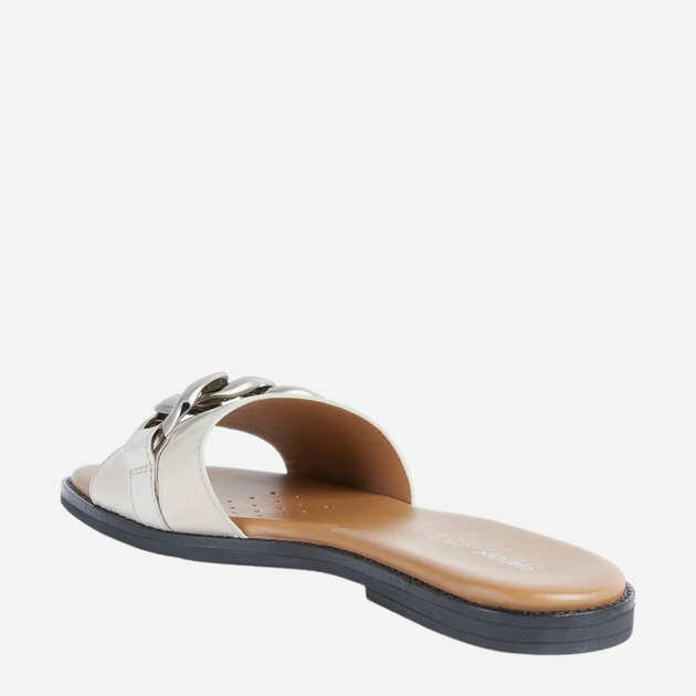 Klapki damskie skórzane Geox D25SDK00043 36.5 (3.5UK) 23.7 cm Kremowe (8050036528148) - obraz 3