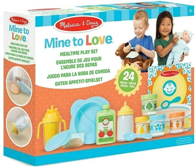 Zestaw do karmienia dla lalki Melissa & Doug Mine to Love 24 szt Multicolor (772417082) - obraz 1