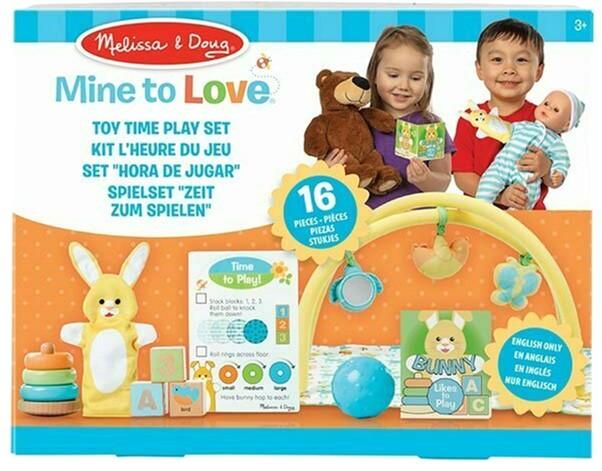 Zestaw do zabawy dla lalki Melissa & Doug Mine to Love + mata 16 szt Multicolor (772417068) - obraz 1