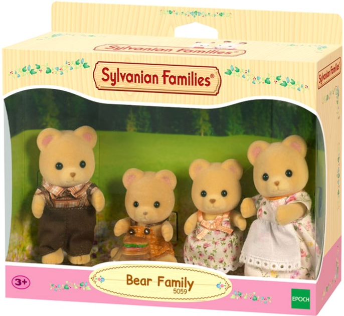 Набір фігурок Epoch Sylvanian Families Сім'я ведмедиків 4 шт (5054131050590) - зображення 1