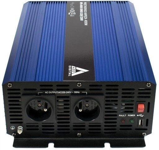 Przetwornica samochodowa AZO Digital IPS-4000S SINUS 4000W czysta sinusoida 12-230V DC-AC (5903332566105) - obraz 3