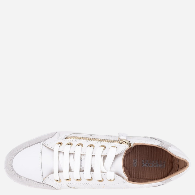 Sneakersy damskie Geox D0268C08522 36 (3UK) 23.4 cm Białe (8054730366495) - obraz 4