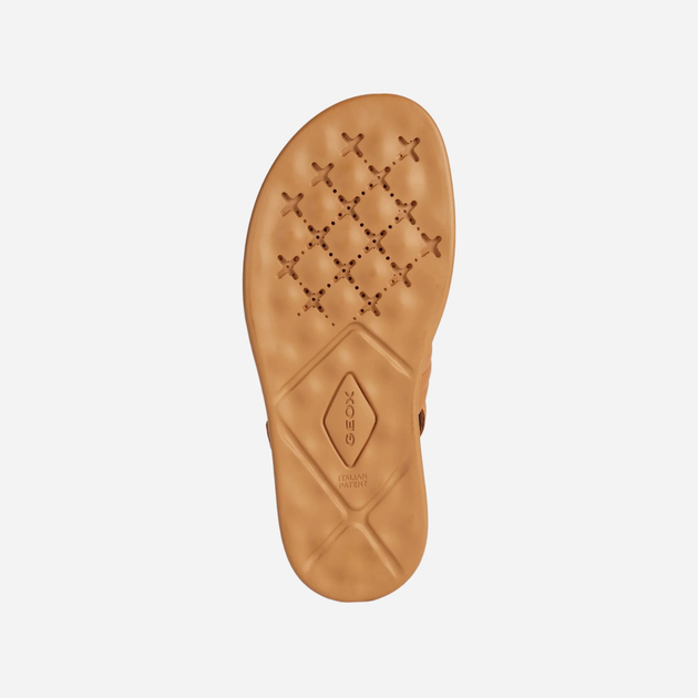 Sandały damskie skórzane Geox D35PAA000TU 40 (7UK) 26 cm Karmelowe (8056206037144) - obraz 5