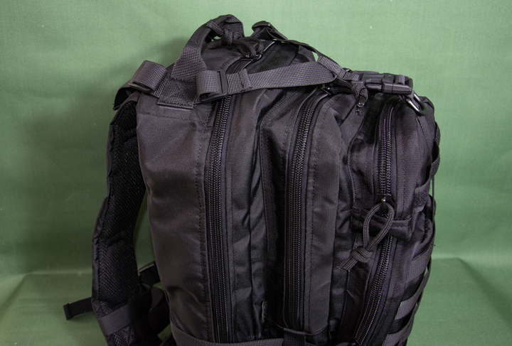 Рюкзак штурмовий Кіраса на 35 літрів кордура чорний 942 - изображение 2