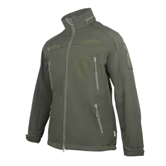 Куртка Vik-Tailor SoftShell с липучками для шевронов Olive 48 - изображение 1