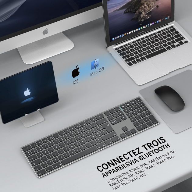 Беспроводная клавиатура Joyaccess Mac Серая (UKR) - изображение 6
