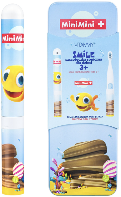 Elektryczna szczoteczka do zębów Vitammy Smile MiniMini+ Rybka (5901793644837) - obraz 3