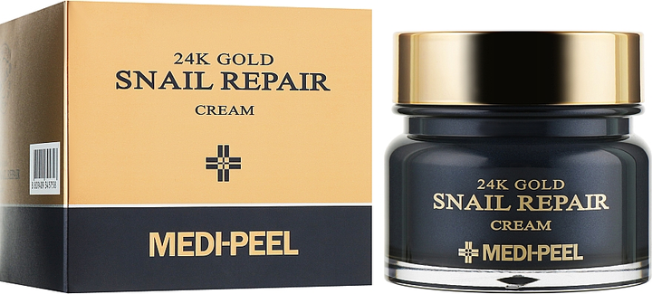 Крем для обличчя Medi-Peel 24k Gold Snail Repair Cream з колоїдним золотом 50 мл (8809409345758) - зображення 1