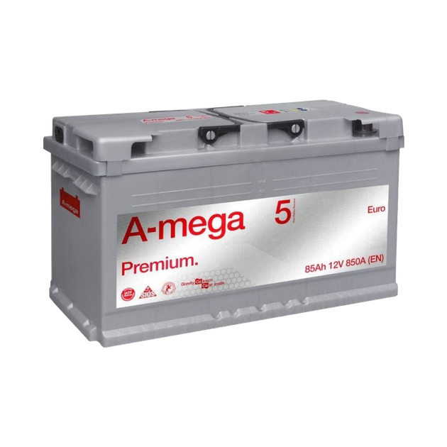 Аккумулятор авто Мегатекс A-mega Premium (M5) 6СТ-85-АЗ (прав) euro ТХП 850 - изображение 1