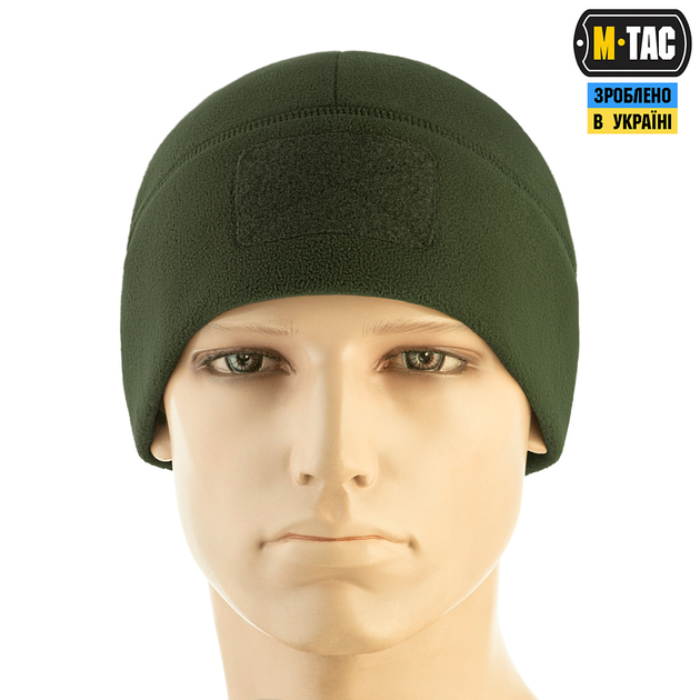 M-Tac шапка Watch Cap Elite флис (320г/м2) с липучкой Army Olive S - изображение 2