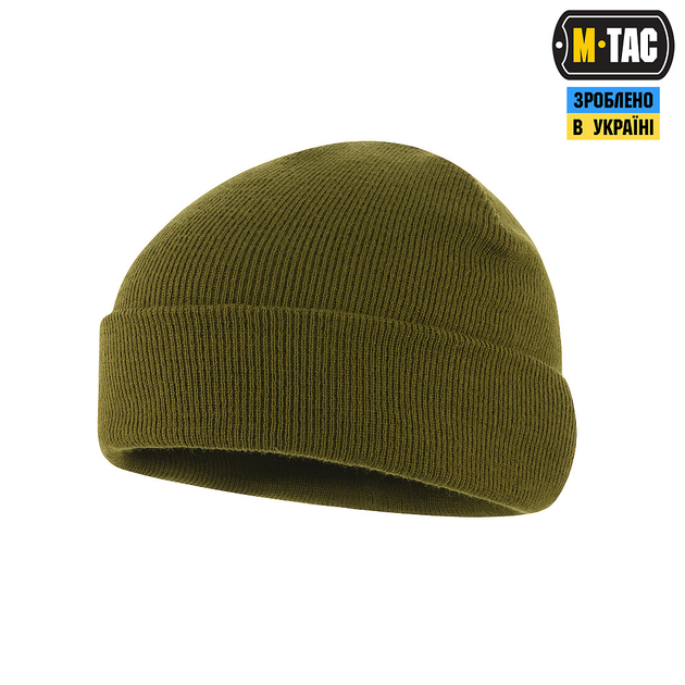 Шапка M-Tac тонкая вязка 100% акрил Olive S/M - изображение 2