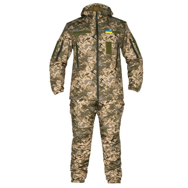 Зимовий костюм ТТХ Softshell MM14 з утеплювачем камуфляж XS (44) 2000000157665 - зображення 2