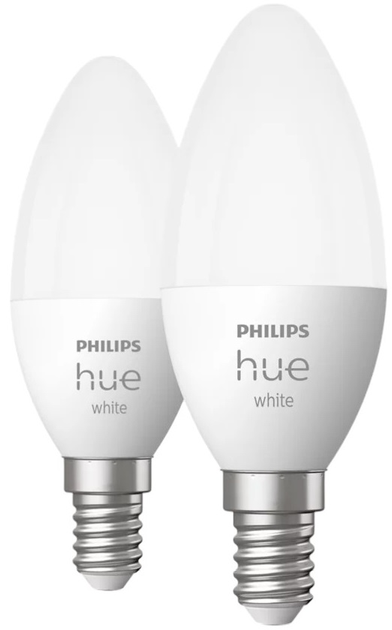 Розумна лампочка Philips Hue E14 свічка 5.5 Вт 2 шт. (8719514320628) - зображення 1