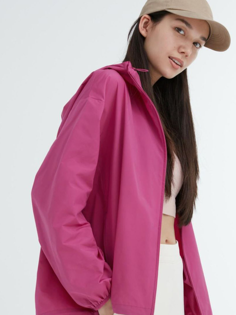 Ветровка с капюшоном женская Uniqlo 228561977 XL Розовая (1159800756 ...