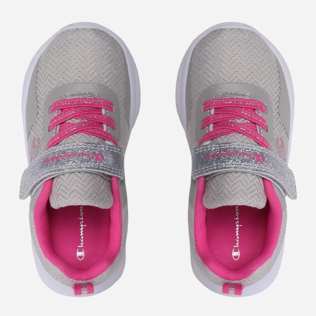 Sneakersy dziecięce dla dziewczynki lekkie Champion S32532-ES012 30 Szary/Fuksja (8058132051454) - obraz 3