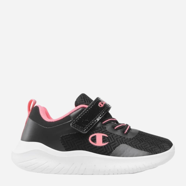 Buty sportowe młodeżowe dla dziewczynki lekkie Champion S32532-KK003 35 Czarny/Koralowy (8054112709384) - obraz 1