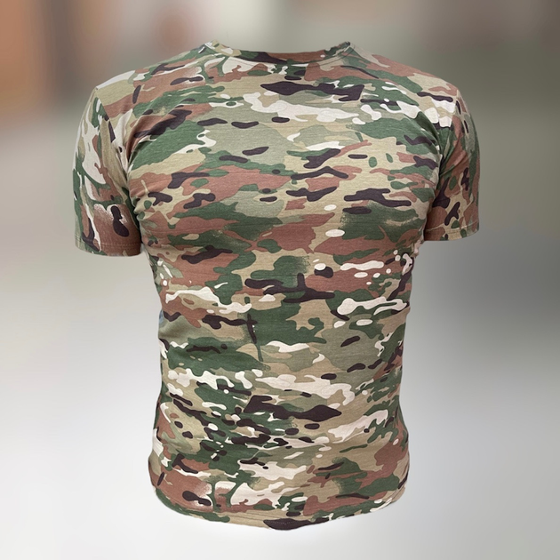 Футболка тактическая, Мультикам, размер S, хлопок (коттон), футболка армейская с коротким рукавом - изображение 1