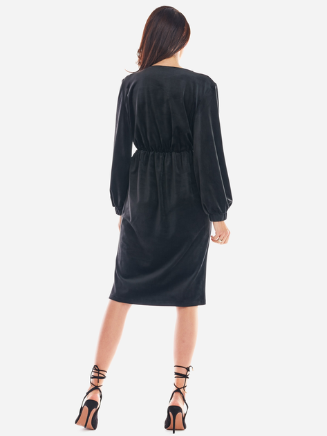 Плаття міді жіноче Awama A406 XL Чорне (5902360553040) - зображення 2