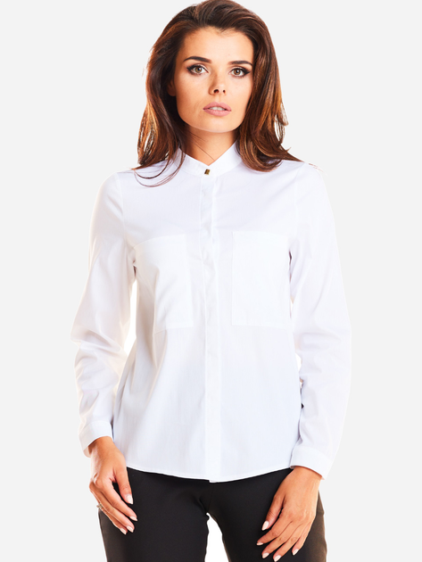 Сорочка жіноча Awama A249 S Біла (5902360526020) - зображення 1