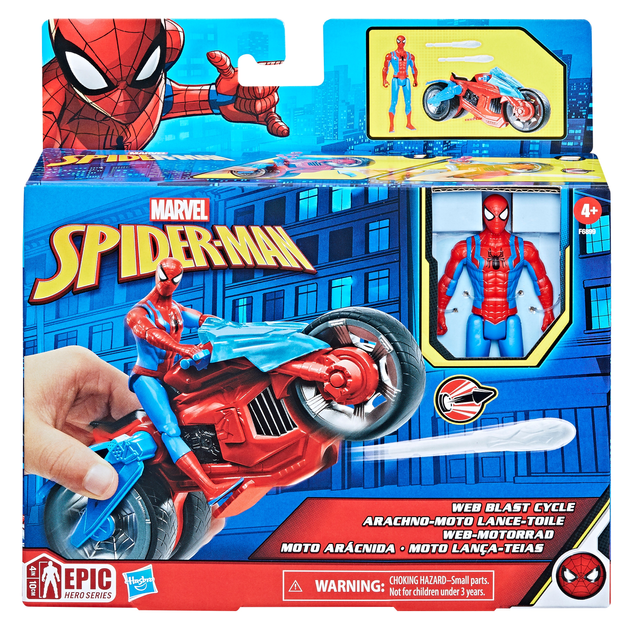 Zestaw zabawek Spider-Man Vehicle and figure 10 cm (5010994182540) - obraz 1