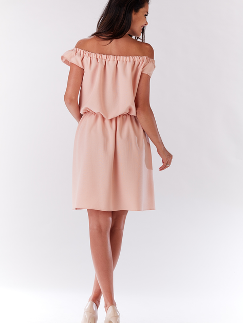 Плаття коротке літнє жіноче Infinite You M136 M Рожеве (5902360580282) - зображення 2