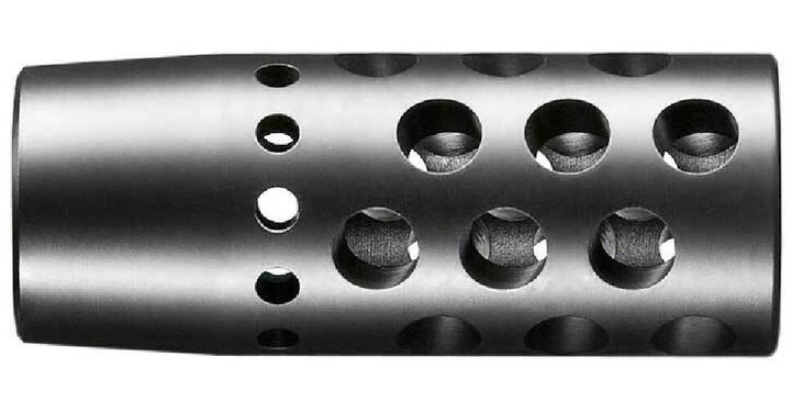 Дульный тормоз-компенсатор Blaser Dual Brake (тип B) для стволов Semi-Weight. Резьба М17х1. Материал - сталь. Цвет - черный. - изображение 1