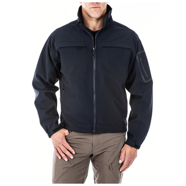 Куртка тактическая для штормовой погоды 5.11 Tactical Chameleon Softshell Jacket 2XL Dark Navy - изображение 1