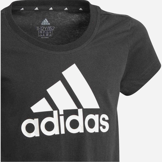 Koszulka młodzieżowa dla dziewczynki Adidas G Lin T GN4069 170 cm Czarna (4064036241239) - obraz 3