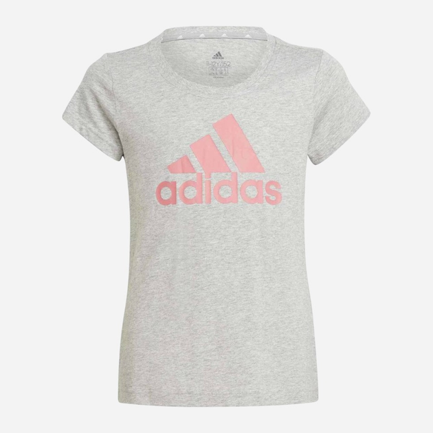 Футболка дитяча Adidas G Lin T GN4071 170 см Сіра (4064036201189) - зображення 1