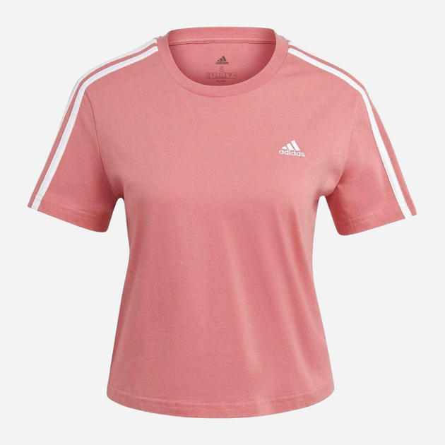 Koszulka damska Adidas W 3S Cro T GL0780 S Różowa (4064044760890) - obraz 1