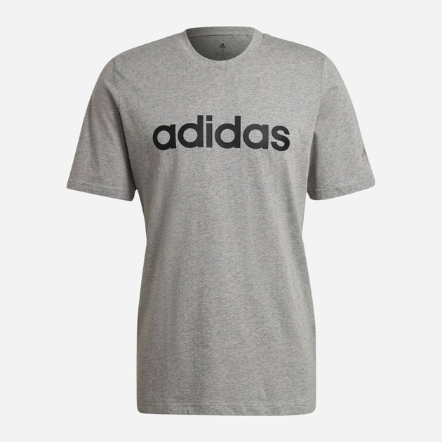 Футболка чоловіча Adidas M Lin Sj T GL0060 XL Сіра (4062064816276) - зображення 1