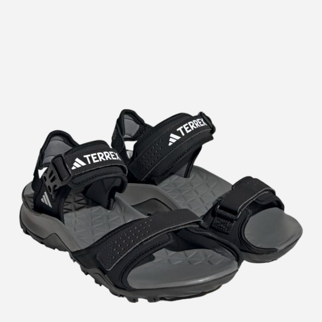 Sandały męskie trekkingowe Adidas Terrex Cyprex Sandal HP8655 46 Czarne (4066749514358) - obraz 2