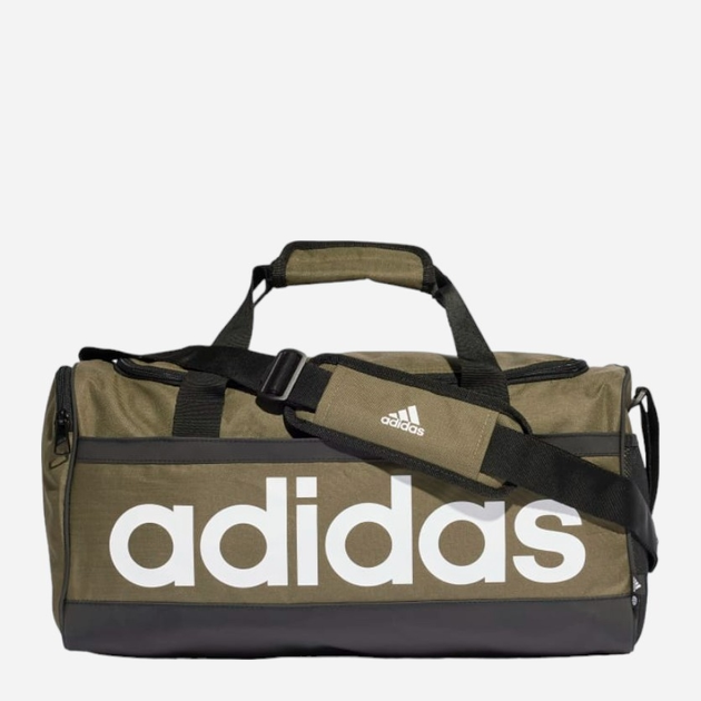 Спортивна сумка Adidas Linear Duffel M HR5350 Зелена (4066751025019) - зображення 1