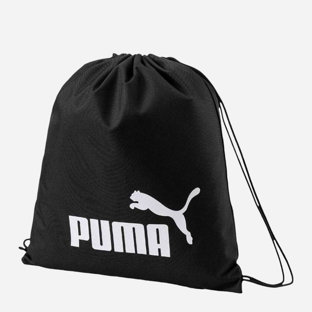 Рюкзак спортивний Puma Phase Gym Sack 074943-01 Чорний (4057827510300) - зображення 1