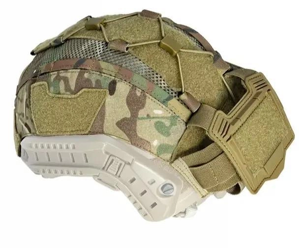 Защитный кавер на шлем FAST с противовесом (карманом для батареи) Мультикам - изображение 1