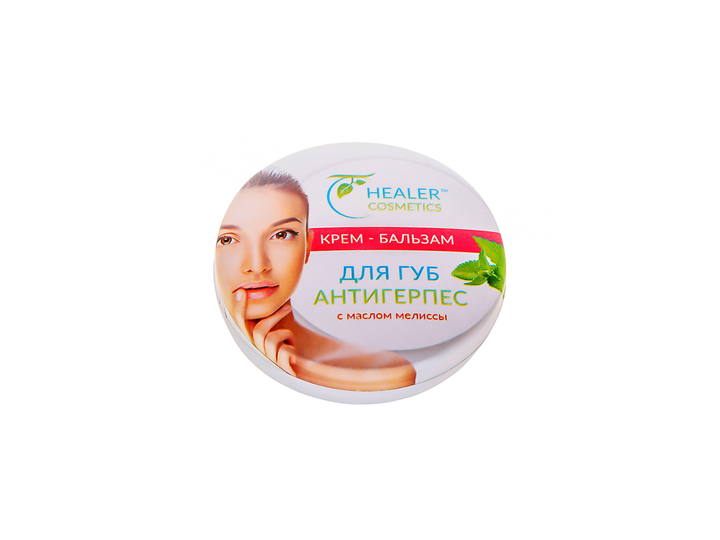Крем-Бальзам Healer cosmetics для губ антигерпес з олією меліси 10 г (1991476920) - изображение 1