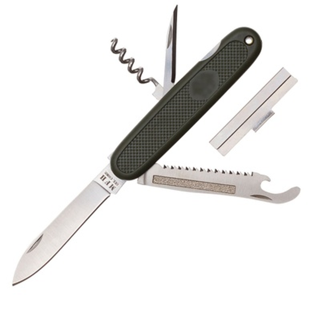 Ніж складаний MFH Bundeswehr Pocket Knife Olive - зображення 1