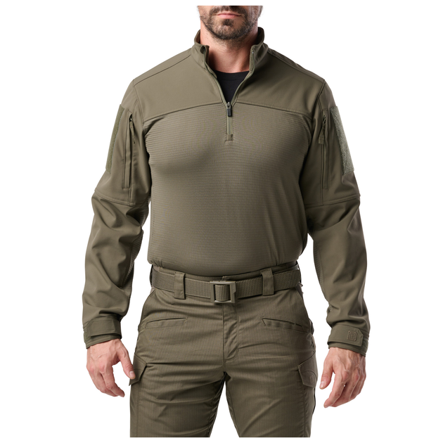 Рубашка тактическая 5.11 Tactical Cold Weather Rapid Ops Shirt M RANGER GREEN - изображение 1